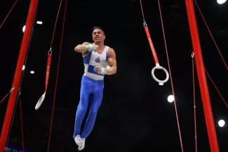 Eleftherios Petrounias a encore rajouté une ligne à son palmarès. (J. Prevost/ L'Equipe)


