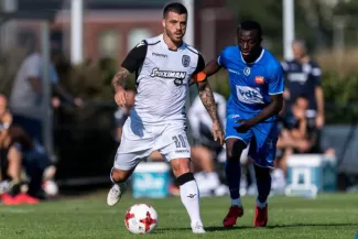 Le PAOK de Vieirinha, en blanc, n'a pas enchaîné. (Archive Presse-Sports)


