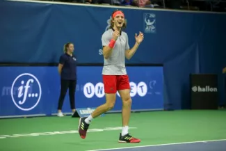 Stefanos Tsitsipas est sacré meilleur espoir de la saison. (Reuters)


