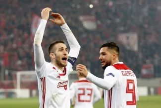 Foot - C3 : L'Olympiakos élimine l'AC Milan et rejoint les 16es de finale de la Ligue Europa L'Olympiakos s'est qualifié pour les 16es de finale. () Reuters