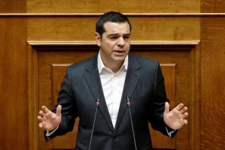 Grèce : Tsipras demande la confiance du Parlement, après la démission de son allié souverainiste Grèce : Tsipras demande la confiance du Parlement, après la démission de son allié souverainiste.