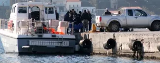 Un bateau de migrants coule vers Samos Un bateau de migrants coule vers Samos.