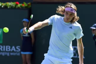Tennis - Miami : Stefanos Tsitsipas poursuit sa route Tennis - Miami : Stefanos Tsitsipas poursuit sa route.