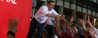 Les Grecs poussent Syriza vers la sortie Les Grecs poussent Syriza vers la sortie.