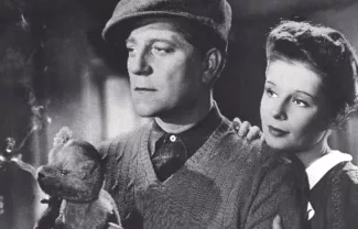 Jean Gabin &amp; Jacqueline Laurent dans &quot;Le jour se lève&quot; de Marcel Carné (1939)