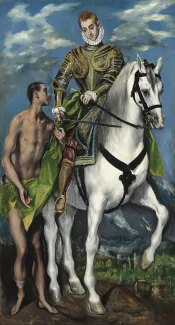 Sain Martin et le pauvre, par Greco