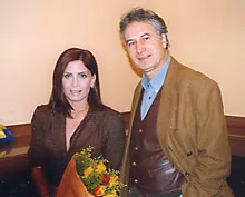 avec le cinéaste et romancier Babis Plaïtakis (Greco et le Grand Inquisiteur)