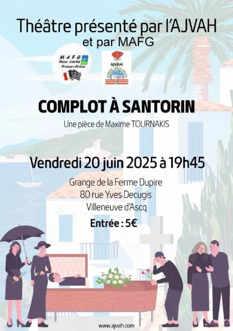 Complot à Santorin, par l'atelier théâtre de l'AJVAH