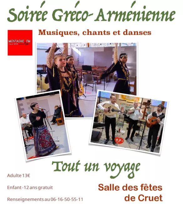 Affiche soirée greco-arménienne