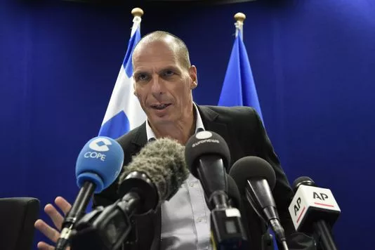 Le ministre grec de l'économie Yanis Varoufakis à une réunion de l'Eurogroupe, le 11 mai.


