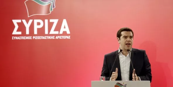 "Les dirigeants européens doivent avancer en faisant preuve de réalisme, comme le fait depuis trois mois le gouvernement grec en négociant les droits du peuple grec au profit d'une Europe unie", a affirmé Alexis Tsipras. (Crédits : KOSTAS TSIRONIS)


