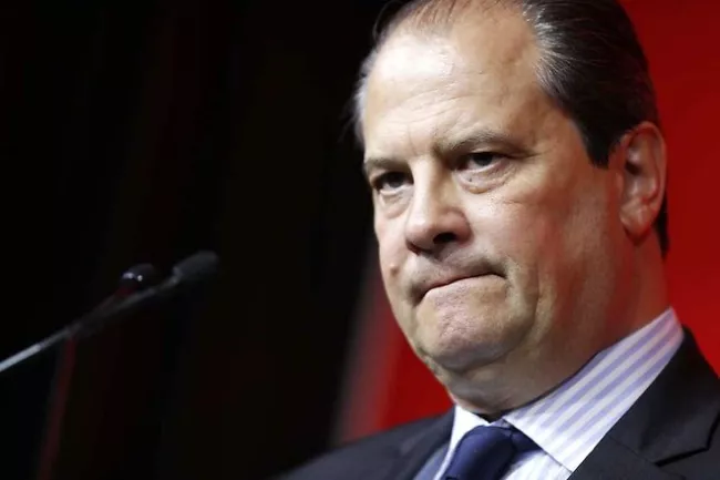 Le premier secrétaire du PS, Jean-Christophe Cambadélis, lors du conseil national du Parti socialiste à Paris, le 20 juin 2015 - AFP/ THOMAS SAMSON


