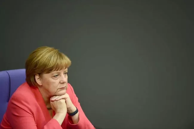 La chancelière allemande Angela Merkel au Bundestag, à Berlin, le 18 juin 2015 - AFP/ JOHN MACDOUGALL


