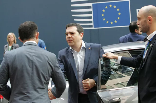 Le premier ministre grec Alexis Tsipras, vendredi 26 juin 2015. Image: Keystone


