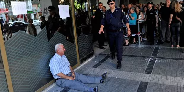 La détresse grecque en une image.
