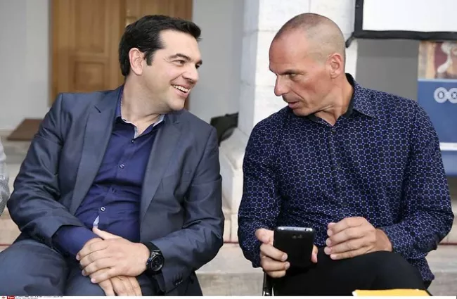 Alexis Tsipras et Yanis Varoufakis - Giannis Liakos/AP/SIPA


