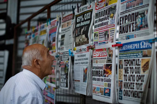 Joie et fierté à Athènes dans le camp du non.