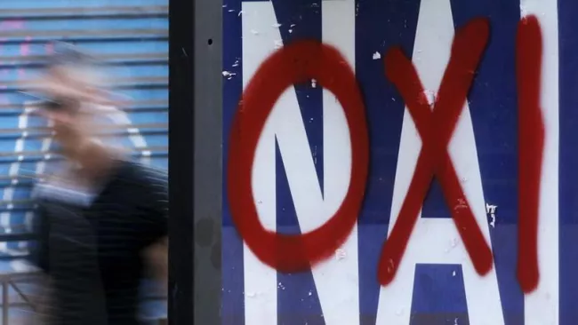 Seulement 39% des Grecs ont voté «oui».


