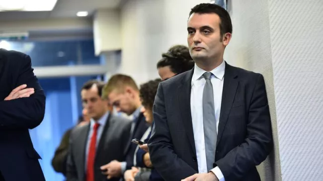 Florian Philippot à Nanterre, le 16 janvier 2015. Crédits photo : Orban Thierry/ABACA


