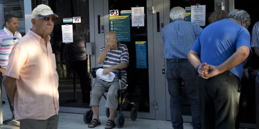 A Athènes, le 13 juillet.


