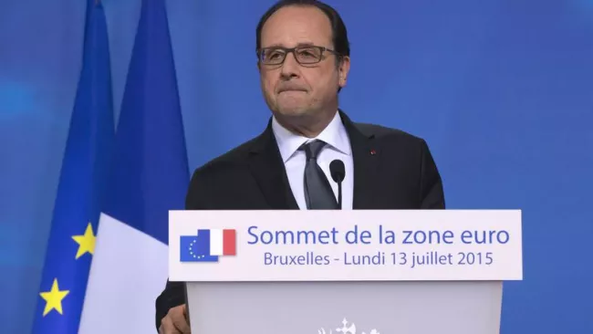 Après plus de quinze heures de négociations et de débats, un accord a été trouvé, a commenté le président de la République. Cet accord, la France le voulait. Et cet accord est là.» Crédits photo : Michel Euler/AP


