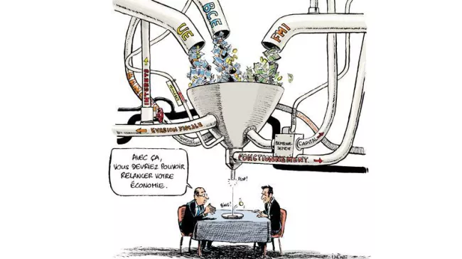 L'objectif de l'aide est de mettre le pays, actuellement privé d'accès au marché de capitaux, à l'abri. Mais cela sera-t-il efficace?


