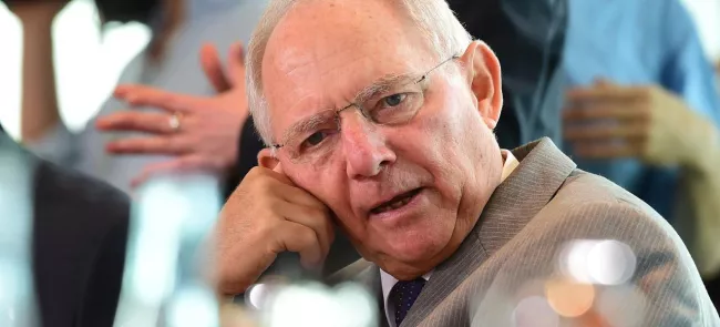 Le ministre allemand des Finances, Wolfgang Schäuble. Crédits photo : JOHN MACDOUGALL/AFP


