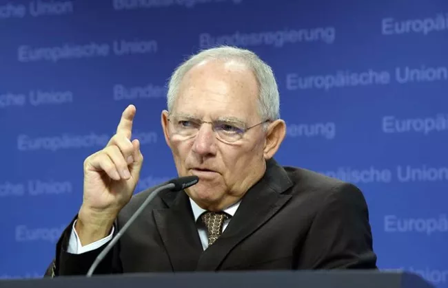 Wolfgang Schäuble le 14 juillet dernier - AFP PHOTO / THIERRY CHARLIER


