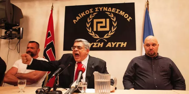 Nikolaos Michaloliakos, le leader de Aube dorée.


