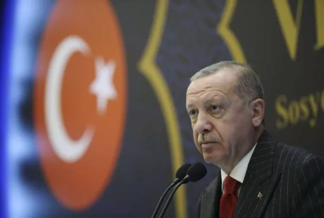 Le président turc, Recep Tayyip Erdogan, le 28 novembre 2019 à Ankara. AP


