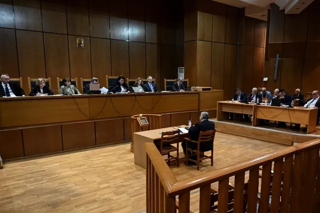 Début novembre, lors de sa première comparution, le fondateur et chef du parti néonazi avait plaidé «non coupable». Image: Keystone


