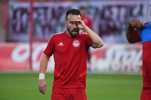 Mathieu Valbuena (Olympiakos) y voit plus clair : il pourrait rejouer le 6 juin. (A.Réau/L'Équipe)


