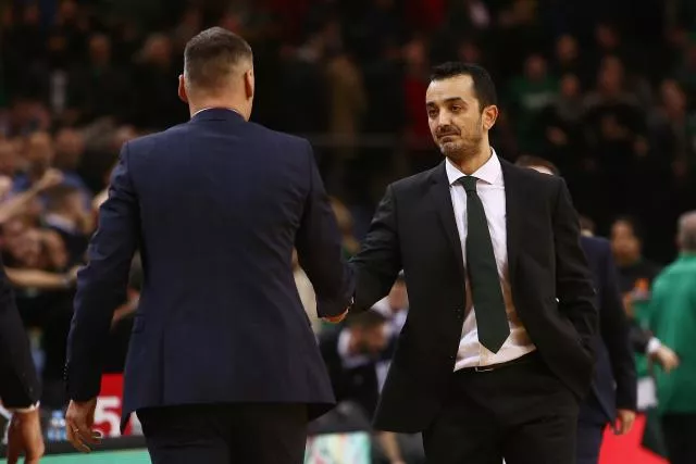 Giorgos Vovoras en novembre à Kaunas. (A.Koroliovas/Euroleague/Getty Images)


