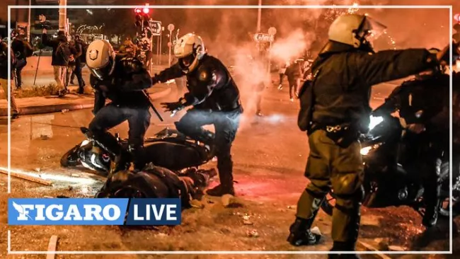 Heurts lors de manifestations en Grèce. LOUISA GOULIAMAKI / AFP


