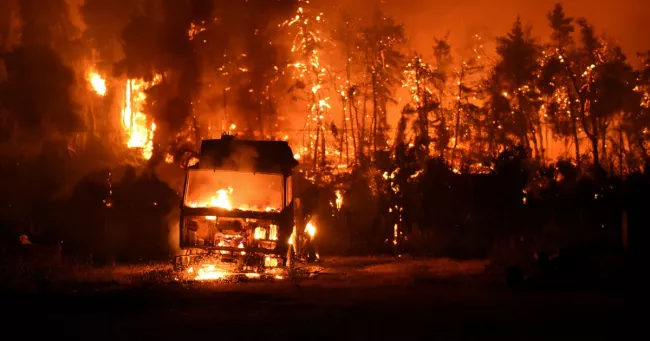 Incendies en Grèce: «On est abandonnés aux mains de Dieu».
