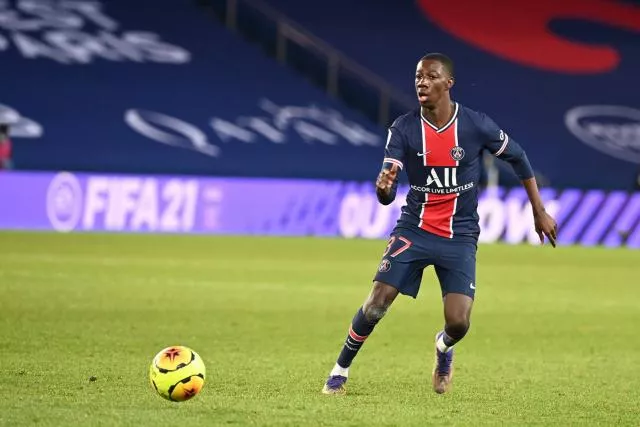 Bandiougou Fadiga sous les couleurs du PSG. (S. Mantey/L'Equipe)


