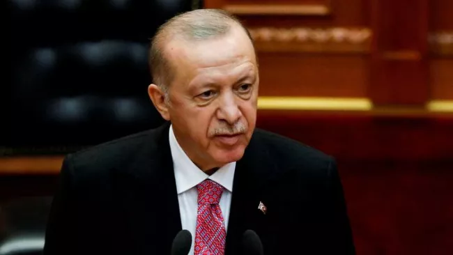 Le président turc Recep Tayyip Erdogan a dénoncé le «silence» de l'Union européenne. FLORION GOGA / REUTERS


