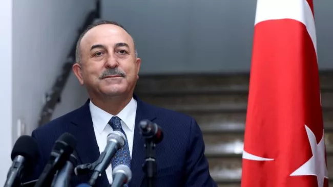 Le ministre turc des Affaires étrangères, Mevlüt Çavuşoğlu. MOHAMED AZAKIR / REUTERS


