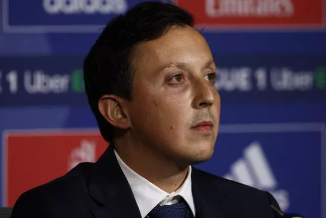 Le président olympien Pablo Longoria. (A. Martin/L'Équipe)


