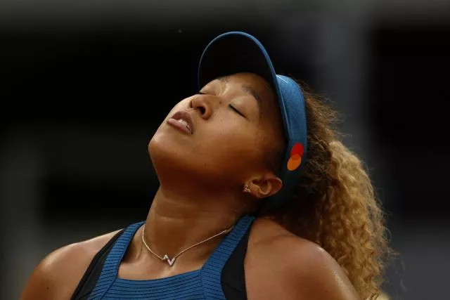 Naomi Osaka n'est pas parvenue à franchir le deuxième tour à Madrid. (Susana Vera/Reuters)


