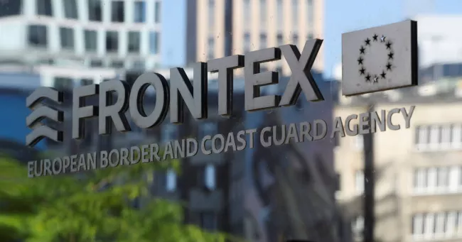 Le QG de Frontex à Varsovie en Pologne, le 8 septembre 2021.


