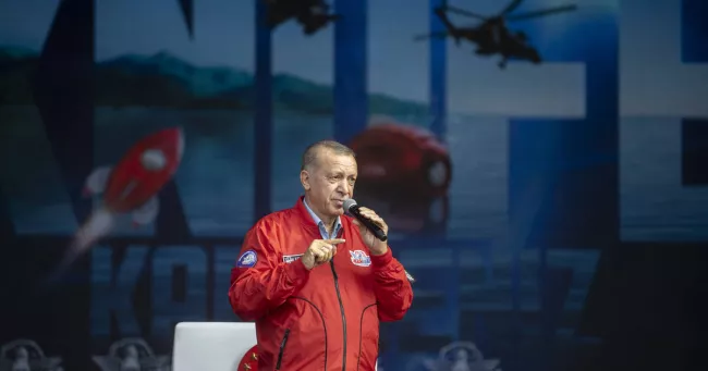 Le président Turc Recep Tayyip Erdogan à Samsun, en Turquie, le 3 septembre 2022.


