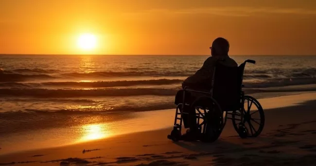 En Grèce, un nouveau dispositif facilite l'accès à la plage des personnes en situation de handicap.