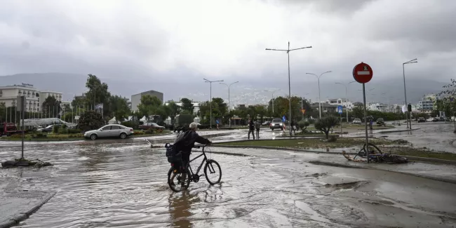 De violentes inondations touchent la Grèce. © SAKIS MITROLIDIS / AFP


