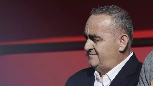 Fredis Beleris, 51 ans, est un eurodéputé grec et un opposant notoire du gouvernement albanais. (Dimitris Papamitsos/Ap/SIPA)