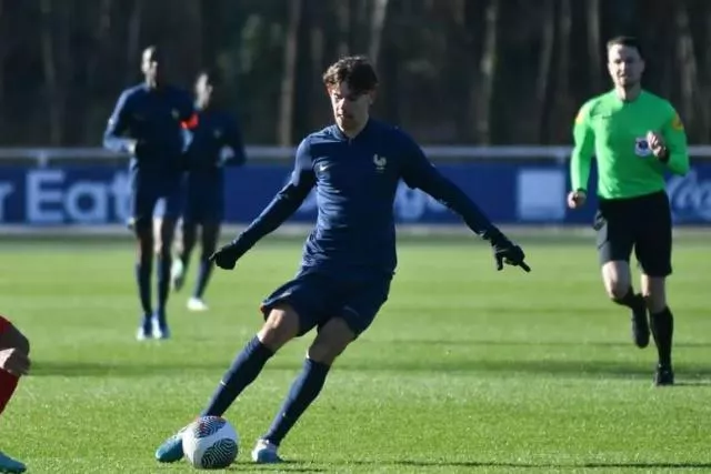 Le Toulousain Thibo Nègre avait inscrit un triplé avec les Bleuets vendredi contre Gibraltar (6-0). (FFF)