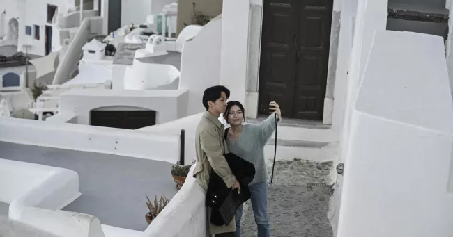 Entre le 26 janvier et le 4 février, plus de 7700 tremblements de terre ont été répertoriés dans la zone maritime entre Santorin et sa voisine Amorgos. STRINGER / AFP