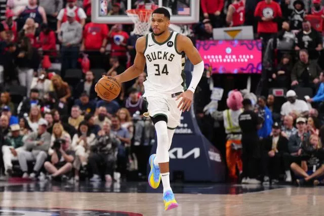 Giannis Antetokounmpo, fin janvier, avec Milwaukee.