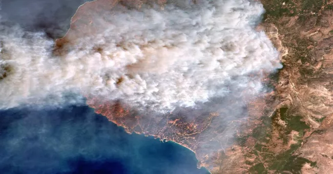 Incendies en Grèce : “Ce qui s’est passé à Chios est inédit”.