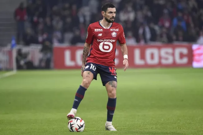 Rémy Cabella alors sous les couleurs du LOSC en février 2025. (HERVIO JEAN MARIE/L'Équipe)
